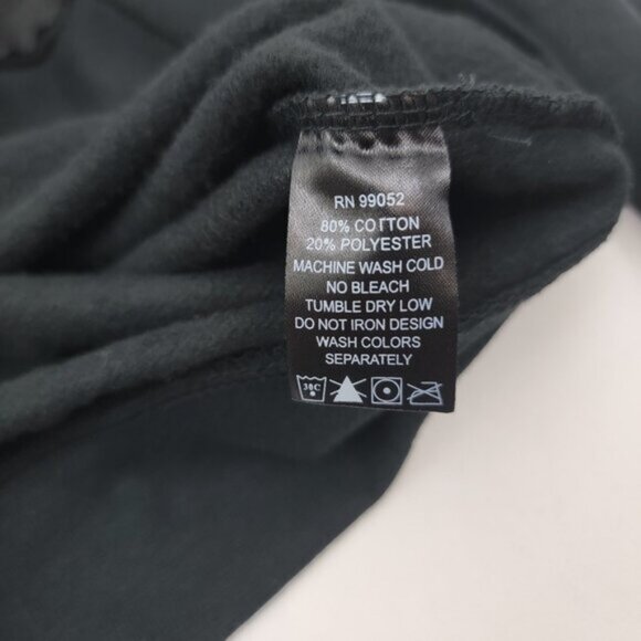 METAL MULISHA Womens Hoodie Sz SMALL Full Zip BLACK Red Wings Rhinestones Studs - Picture 7 of 13